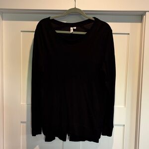 Kensie Black Long Sleeve Top